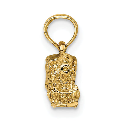 10K Yellow Gold 10K 3-D Locomotive Pendant
