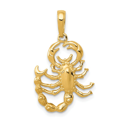 10K Yellow Gold 10K Scorpion Pendant