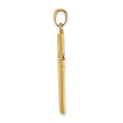 10K Yellow Gold 10K Polished Cross Pendant