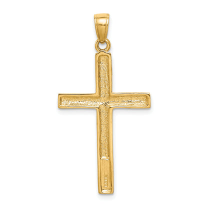 10K Yellow Gold 10K Polished Cross Pendant