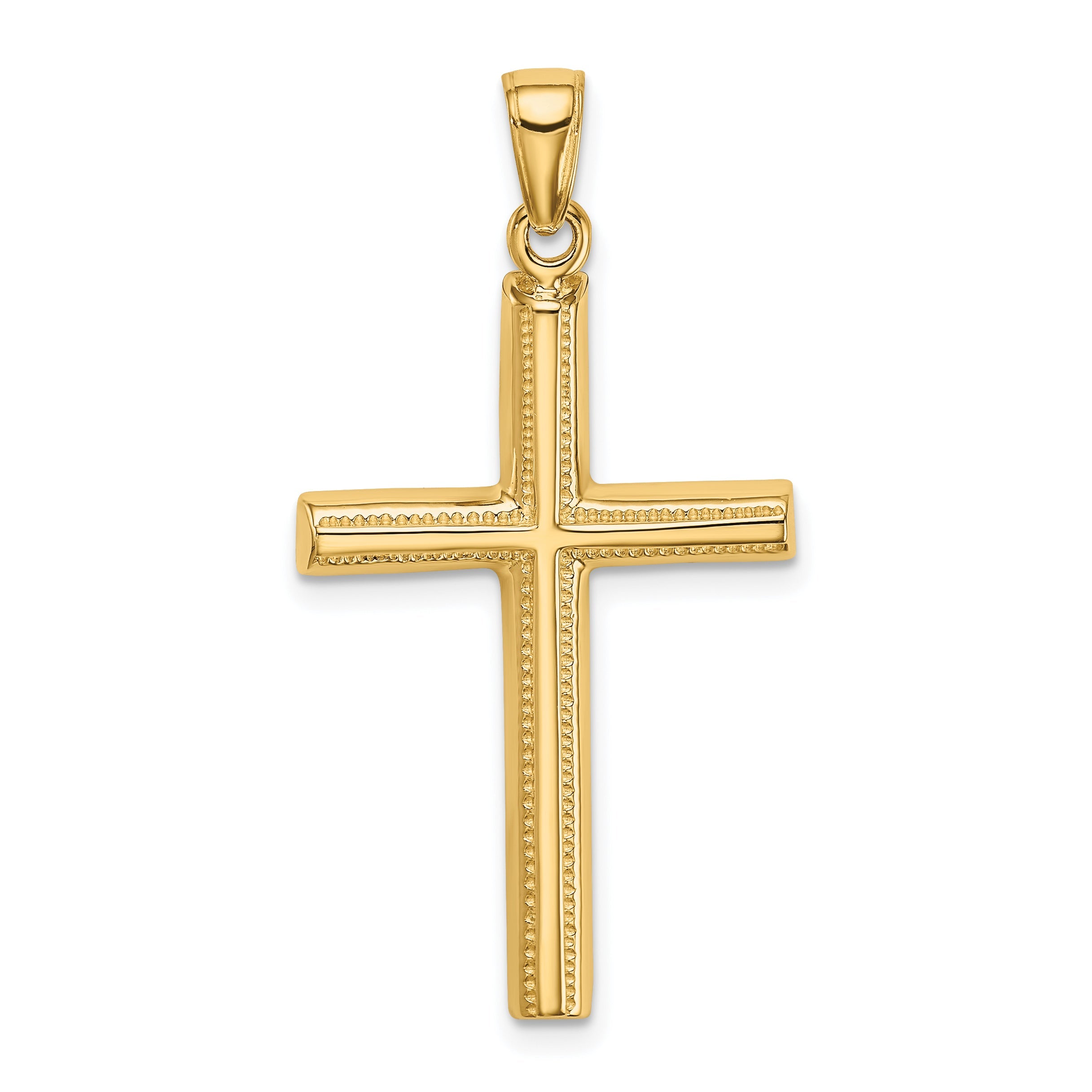 10K Yellow Gold 10K Polished Cross Pendant