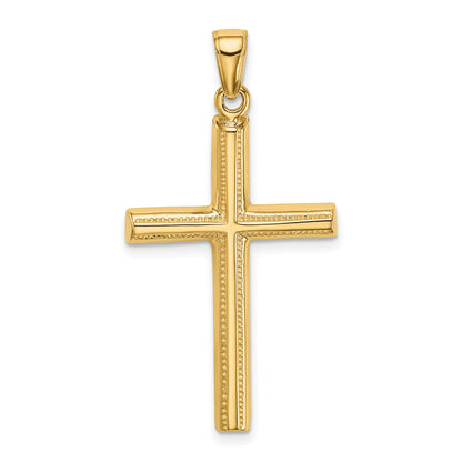 10K Yellow Gold 10K Polished Cross Pendant