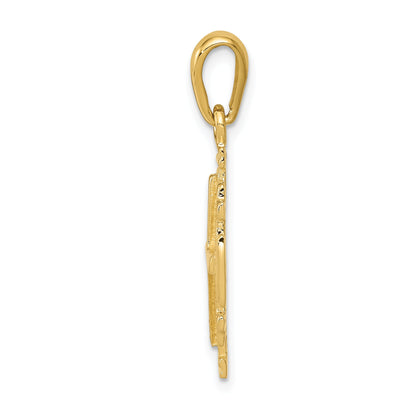 10K Yellow Gold Jerusalem Cross Pendant