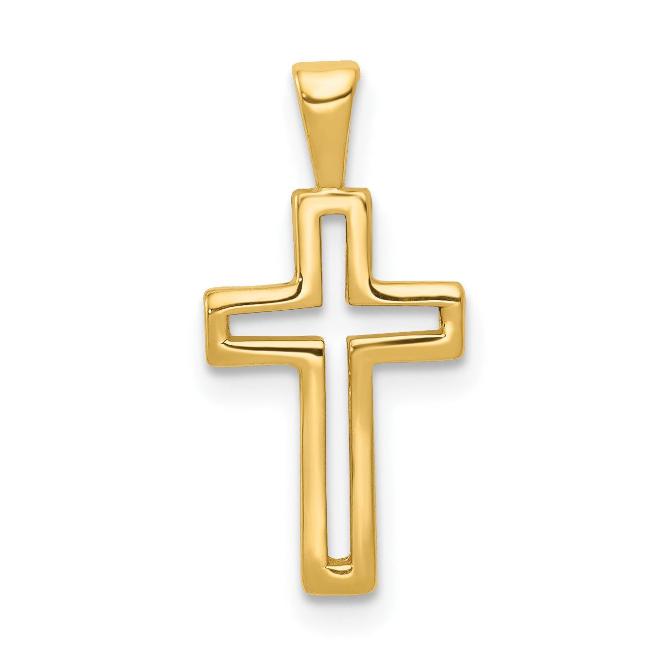 10K Yellow Gold Cross Charm