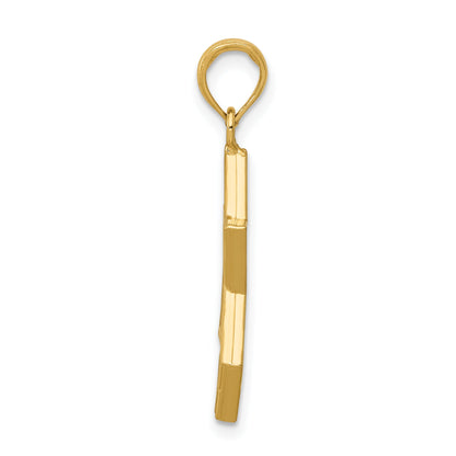 10K Yellow Gold 10K Polished Star Of David Pendant