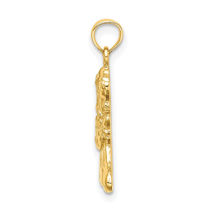 10K Yellow Gold Praying Girl Charm