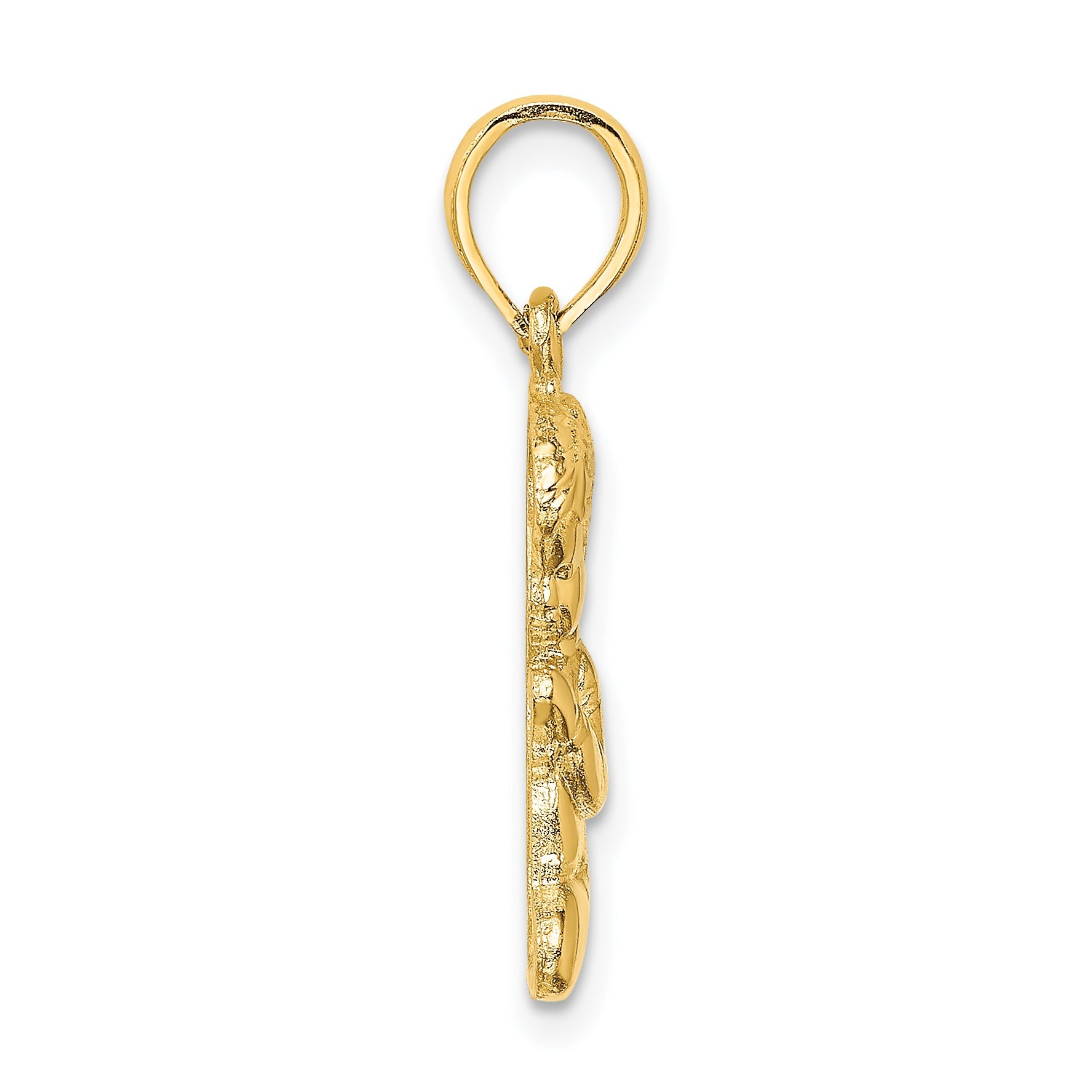10K Yellow Gold Praying Boy Charm