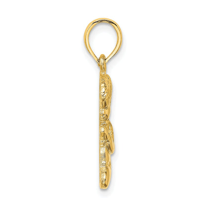 10K Yellow Gold Praying Boy Charm