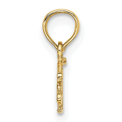 10K Yellow Gold Helicopter Charm