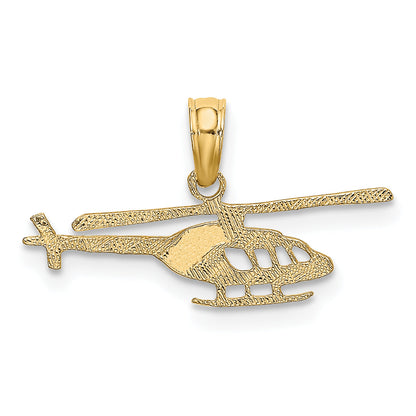10K Yellow Gold Helicopter Charm