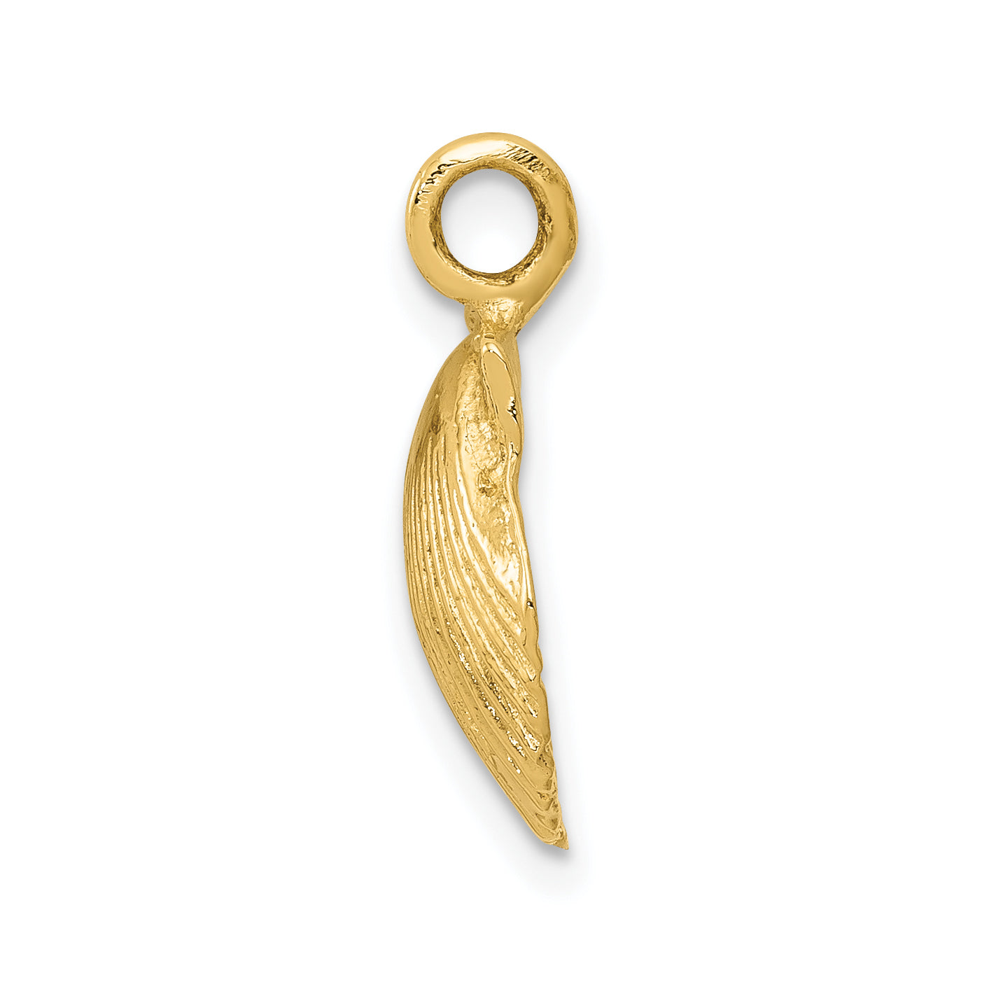 10K Yellow Gold Seashell Pendant