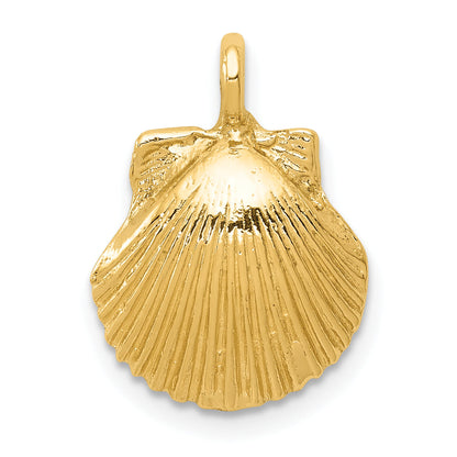 10K Yellow Gold Seashell Pendant