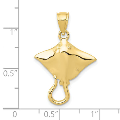 10K Yellow Gold 10K Stingray Pendant