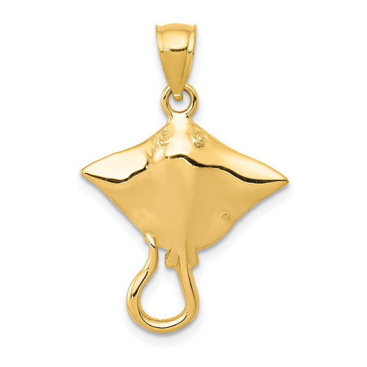 10K Yellow Gold 10K Stingray Pendant