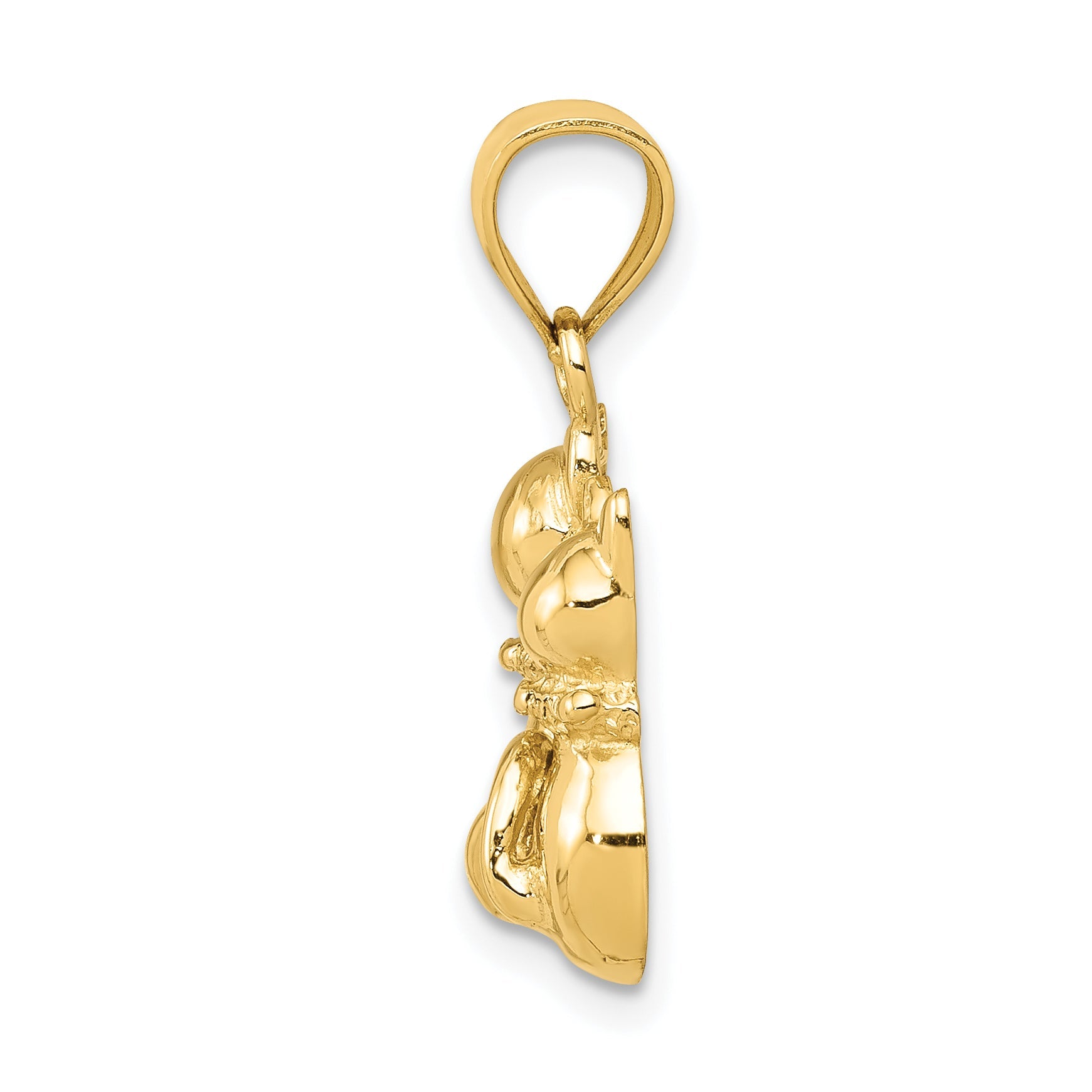 10K Yellow Gold 10K Cat Pendant