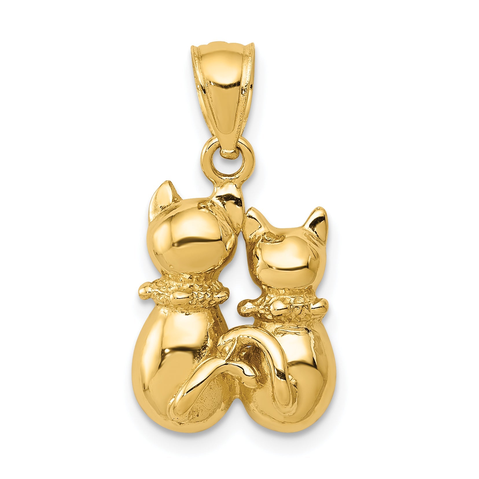 10K Yellow Gold 10K Cat Pendant