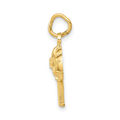 10K Yellow Gold Fire Department Charm