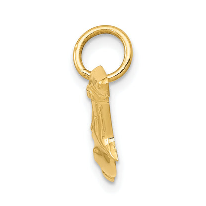 10K Yellow Gold Hammerhead Shark Charm