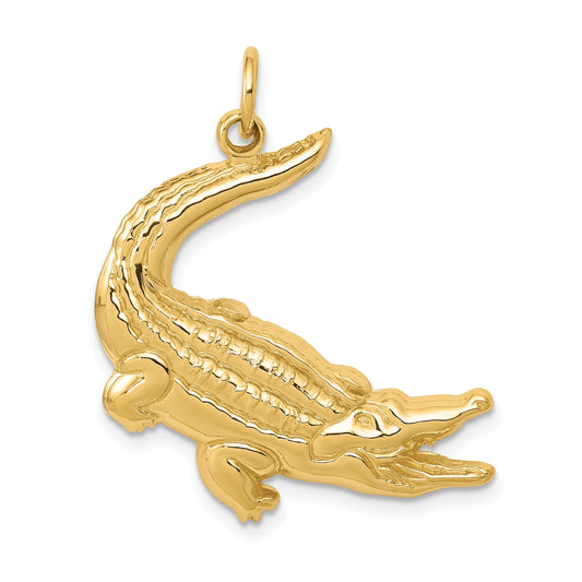 10K Yellow Gold Alligator Charm