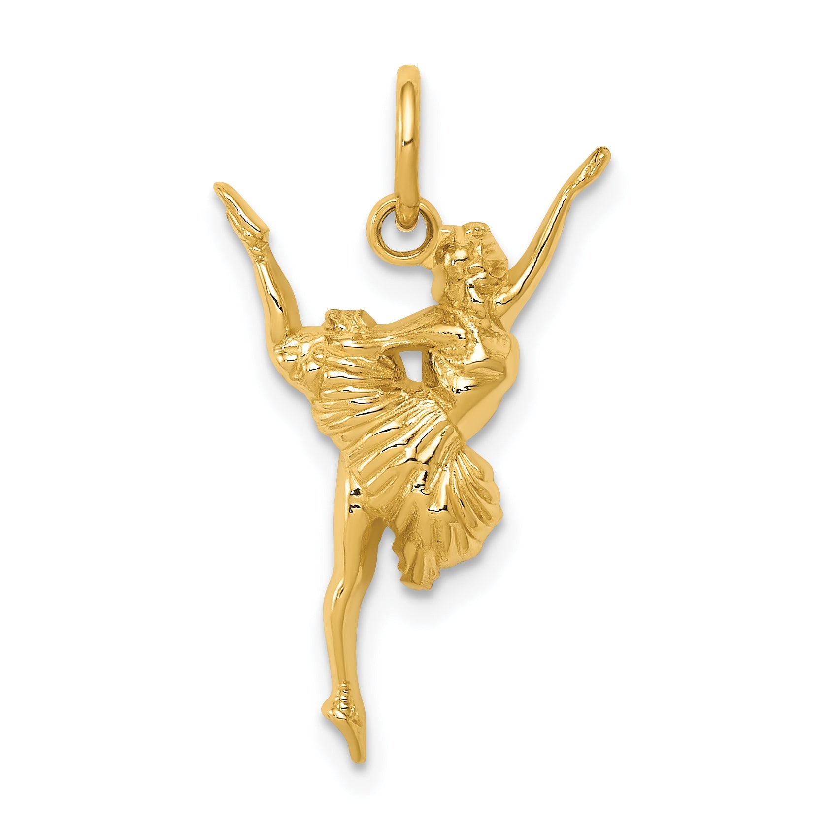 10K Yellow Gold Ballerina Charm