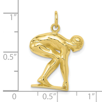10K Yellow Gold Swimmer/Diver Charm