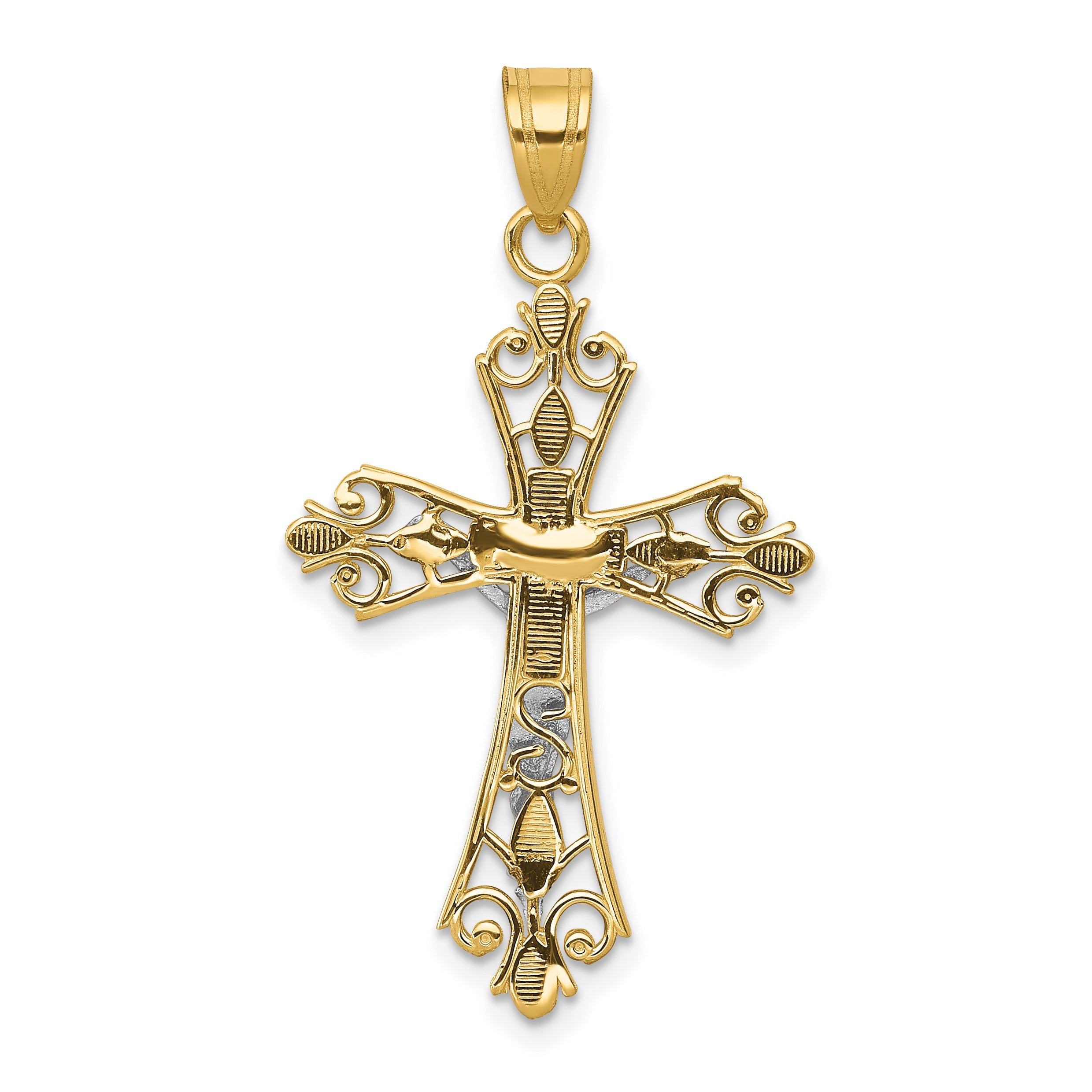 10K Two-Tone 10K Pendant
