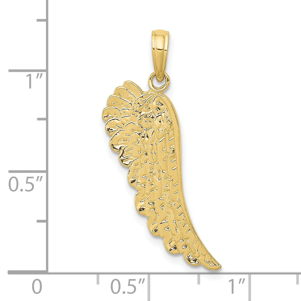 10K Yellow Gold 10K Angel Wing Pendant