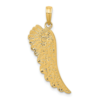 10K Yellow Gold 10K Angel Wing Pendant