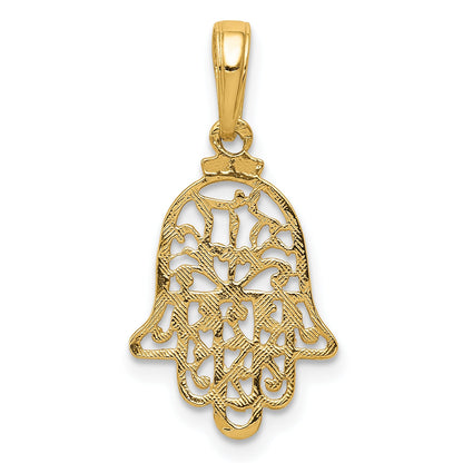 10K Yellow Gold Chamseh Pendant