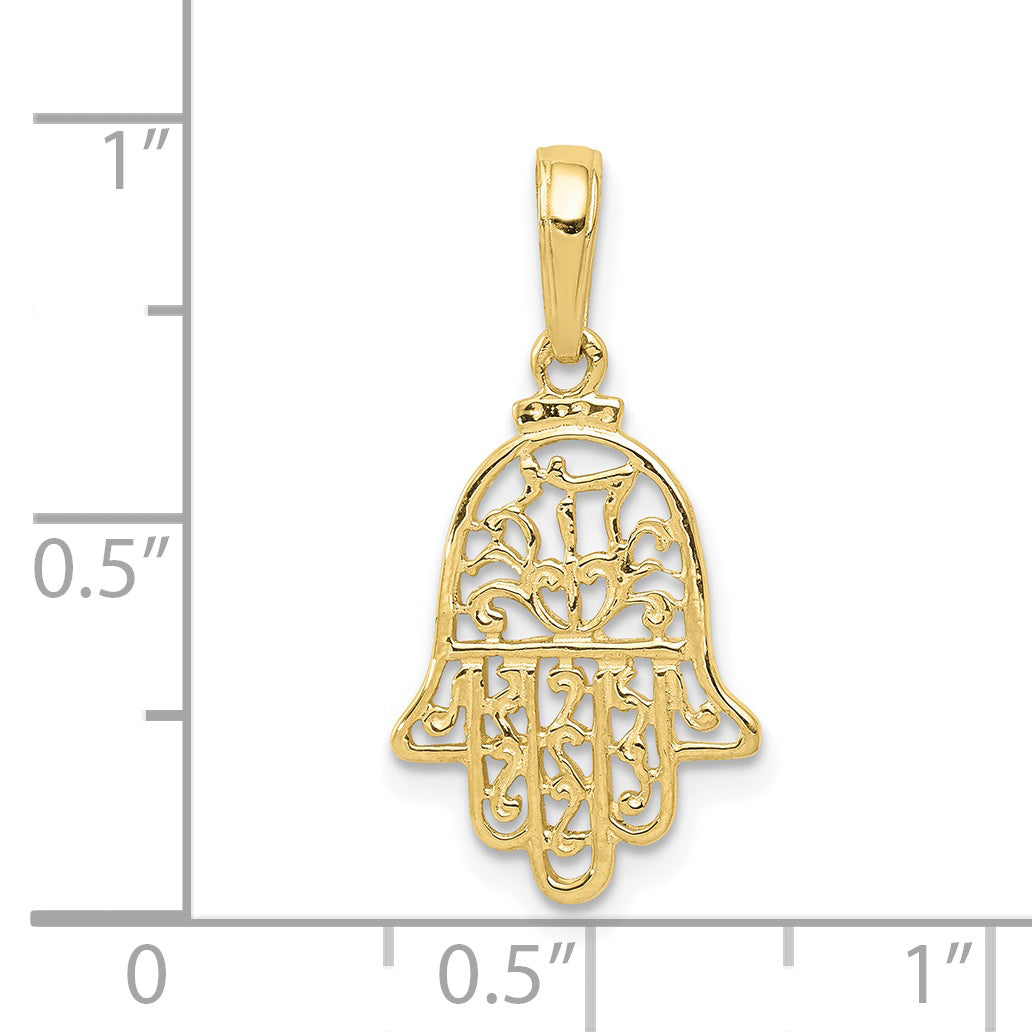 10K Yellow Gold Chamseh Pendant