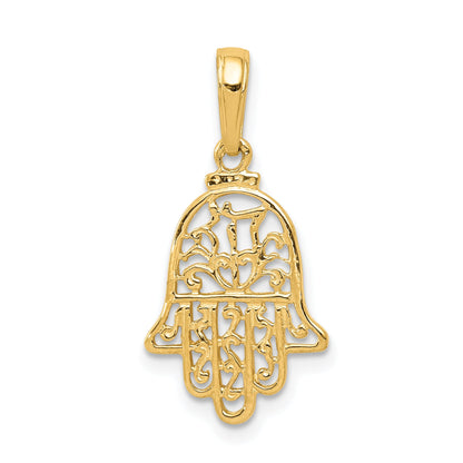 10K Yellow Gold Chamseh Pendant