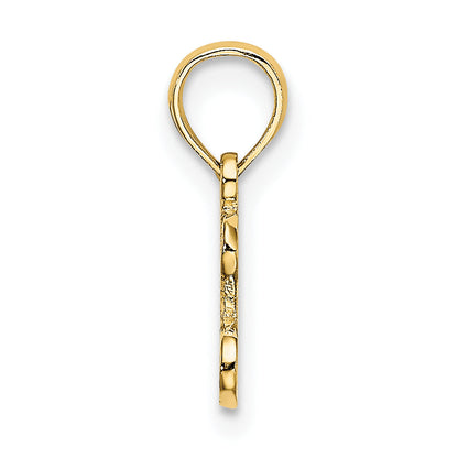 10K Yellow Gold 10K Polished / Textured I Love Gold Charm