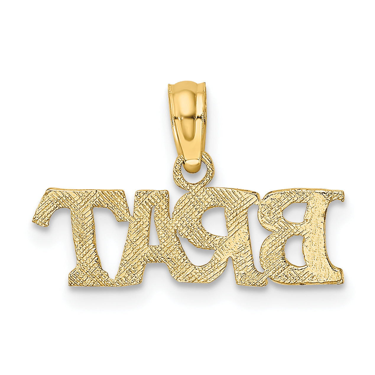 10K Yellow Gold 10K Polished Brat Charm