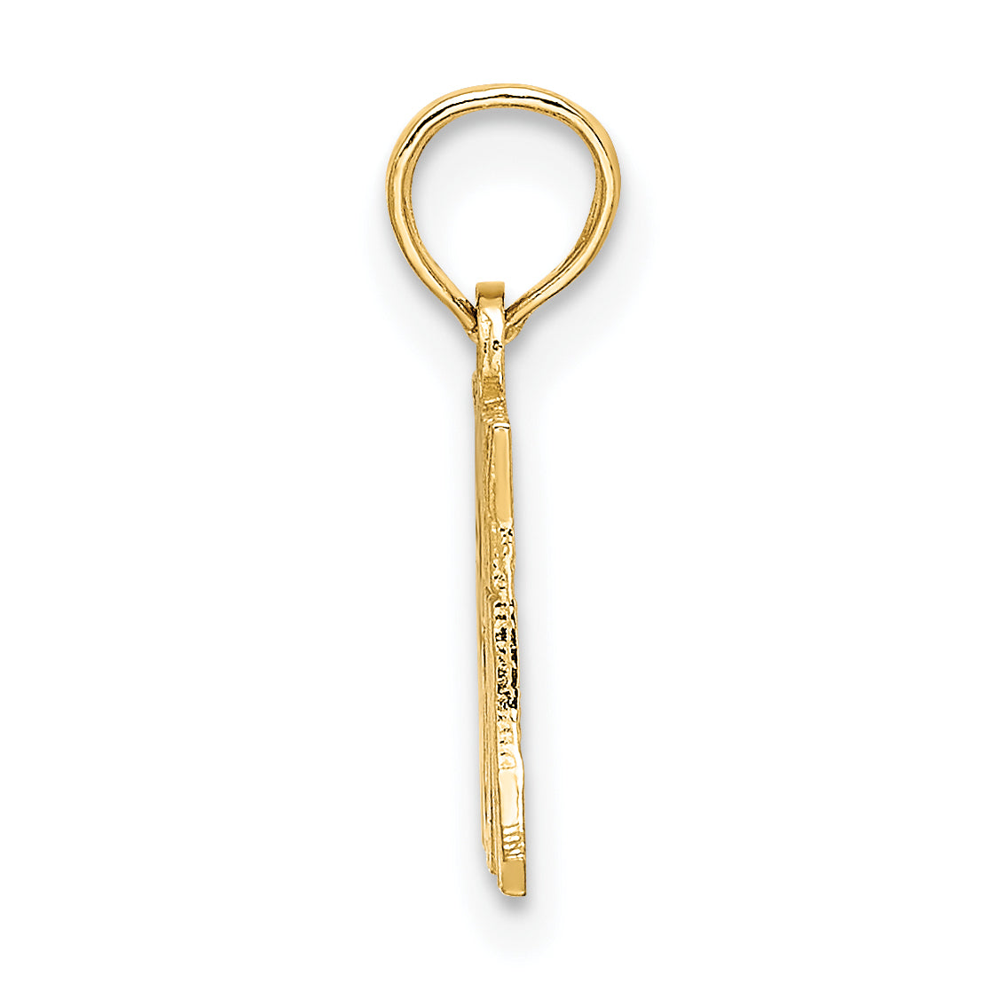 10K Yellow Gold 10K I Heart My Mom Pendant