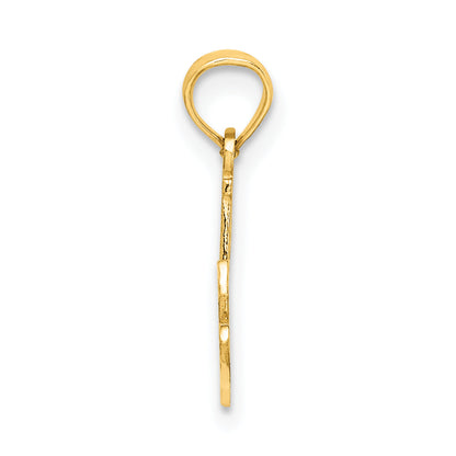 10K Yellow Gold 10K #1 Nana Script Charm