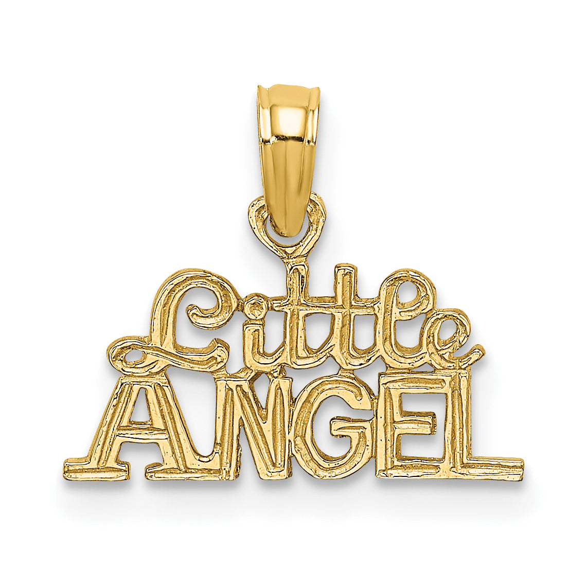 10K Yellow Gold 10K Little Angel Charm