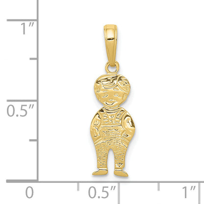 10K Yellow Gold 10K Boy With Hands In Pocket Pendant
