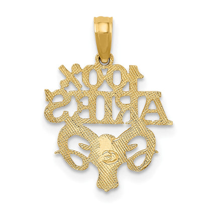 10K Yellow Gold 10K 100% Aries Zodiac Charm