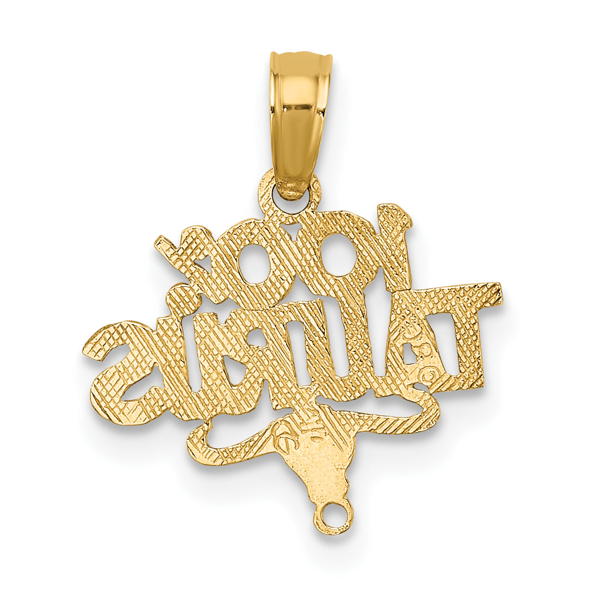10K Yellow Gold 10K 100% Taurus Zodiac Charm
