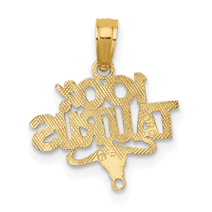 10K Yellow Gold 10K 100% Taurus Zodiac Charm