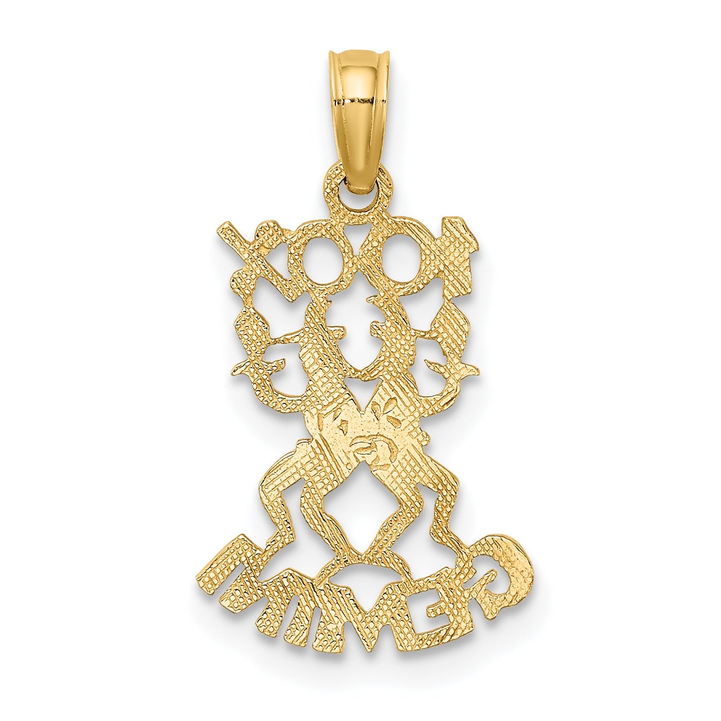 10K Yellow Gold 10K 100% Gemini Zodiac Charm