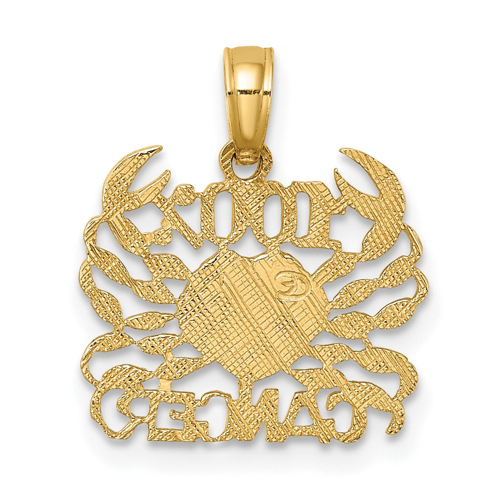 10K Yellow Gold 10K 100% Cancer Zodiac Charm