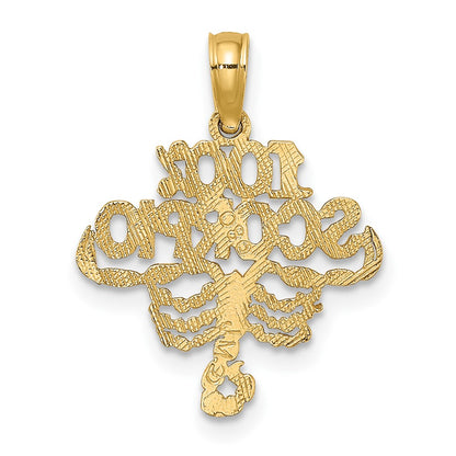 10K Yellow Gold 10K 100% Scorpio Zodiac Charm