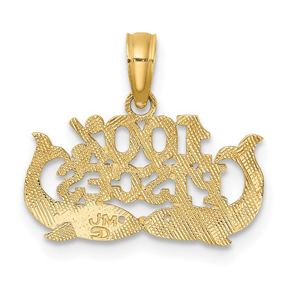 10K Yellow Gold 10K 100% Pisces Zodiac Charm
