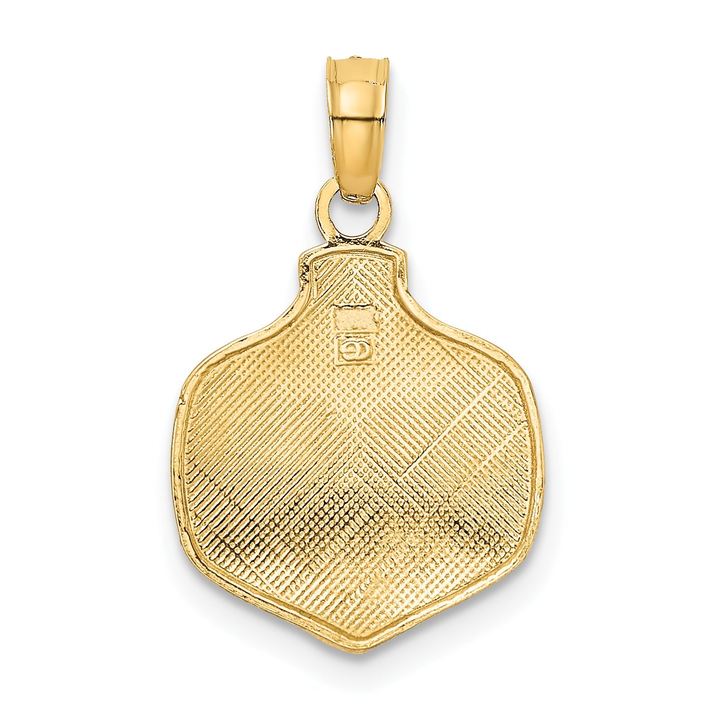 10K Yellow Gold 10K Our First Christmas Ornament Pendant