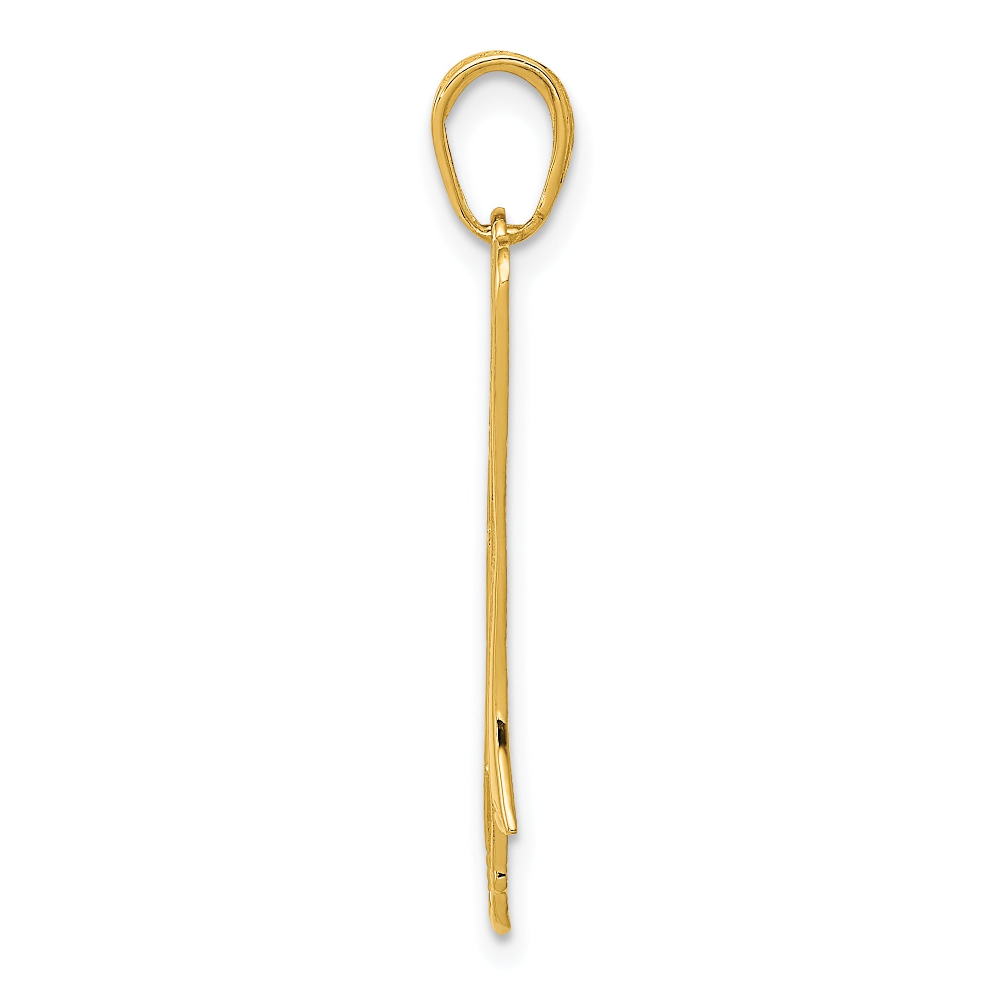 10K Yellow Gold 10K Trombone Pendant