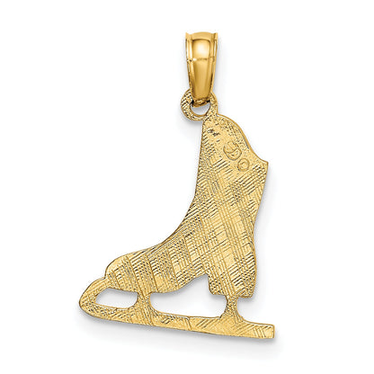10K Yellow Gold 10K Ice Skate Charm