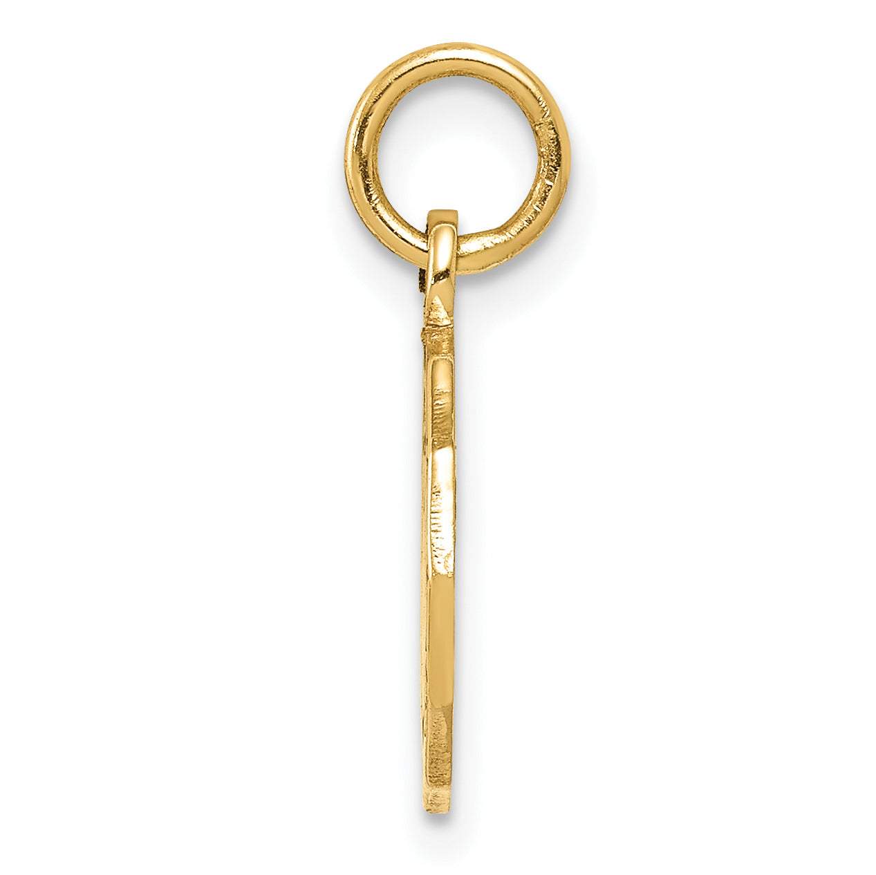 10K Yellow Gold Baptism Spanish Recuerdo Del Bautismo On Back Charm