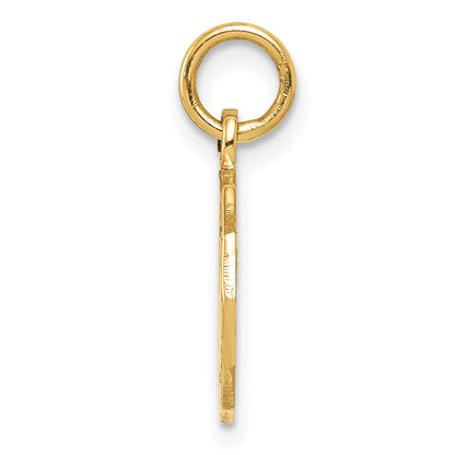 10K Yellow Gold Baptism Spanish Recuerdo Del Bautismo On Back Charm