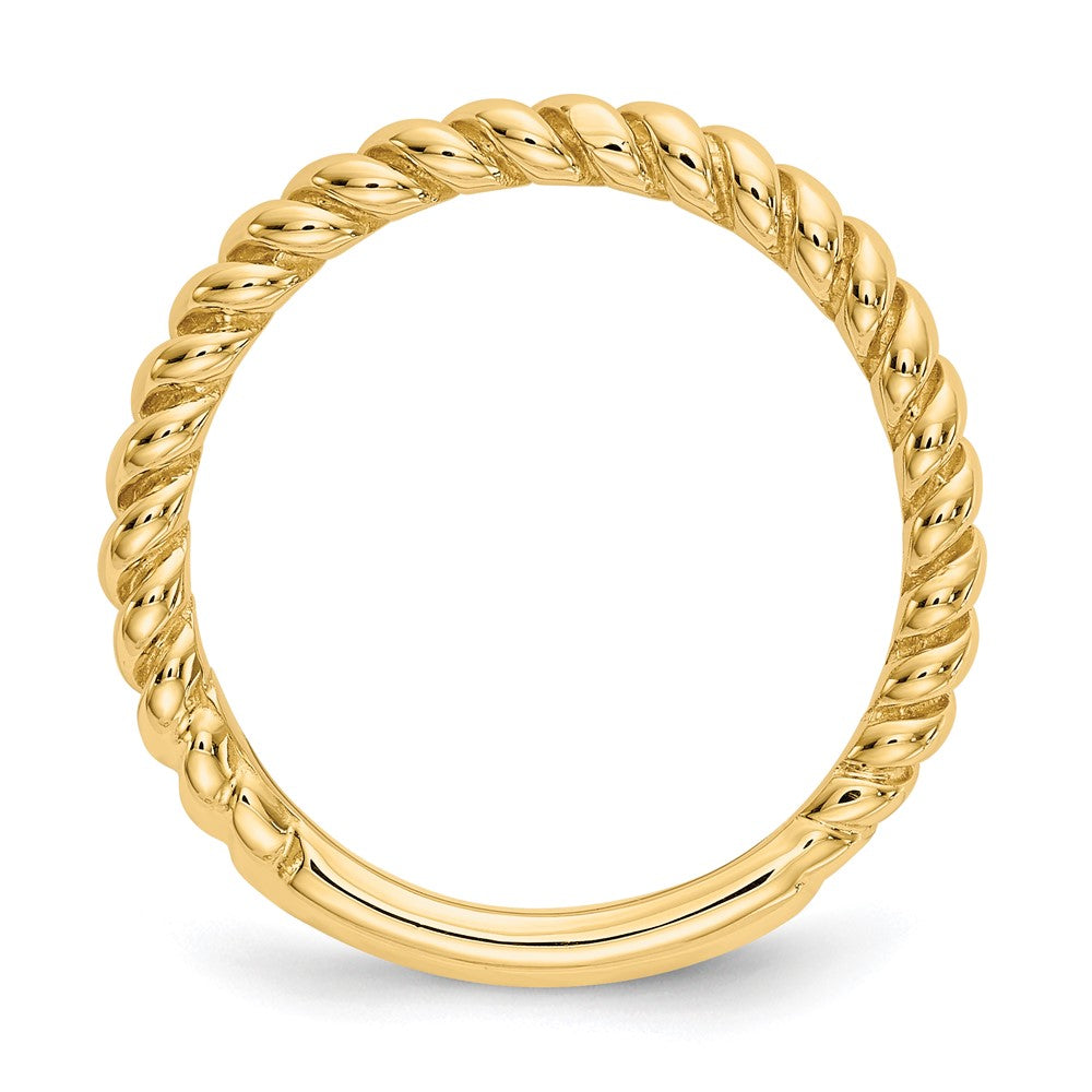 10K Yellow Gold 10K Polished Twisted Band
